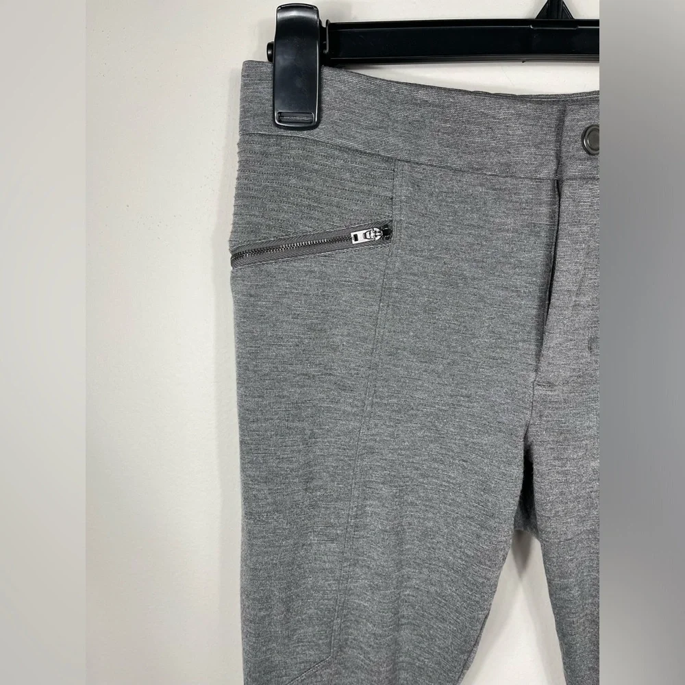 Athleta Ponte Moto 2.0 Skinny Ankle Mid Rise Grey Pants Women's Size 2 - Picture 10 of 16